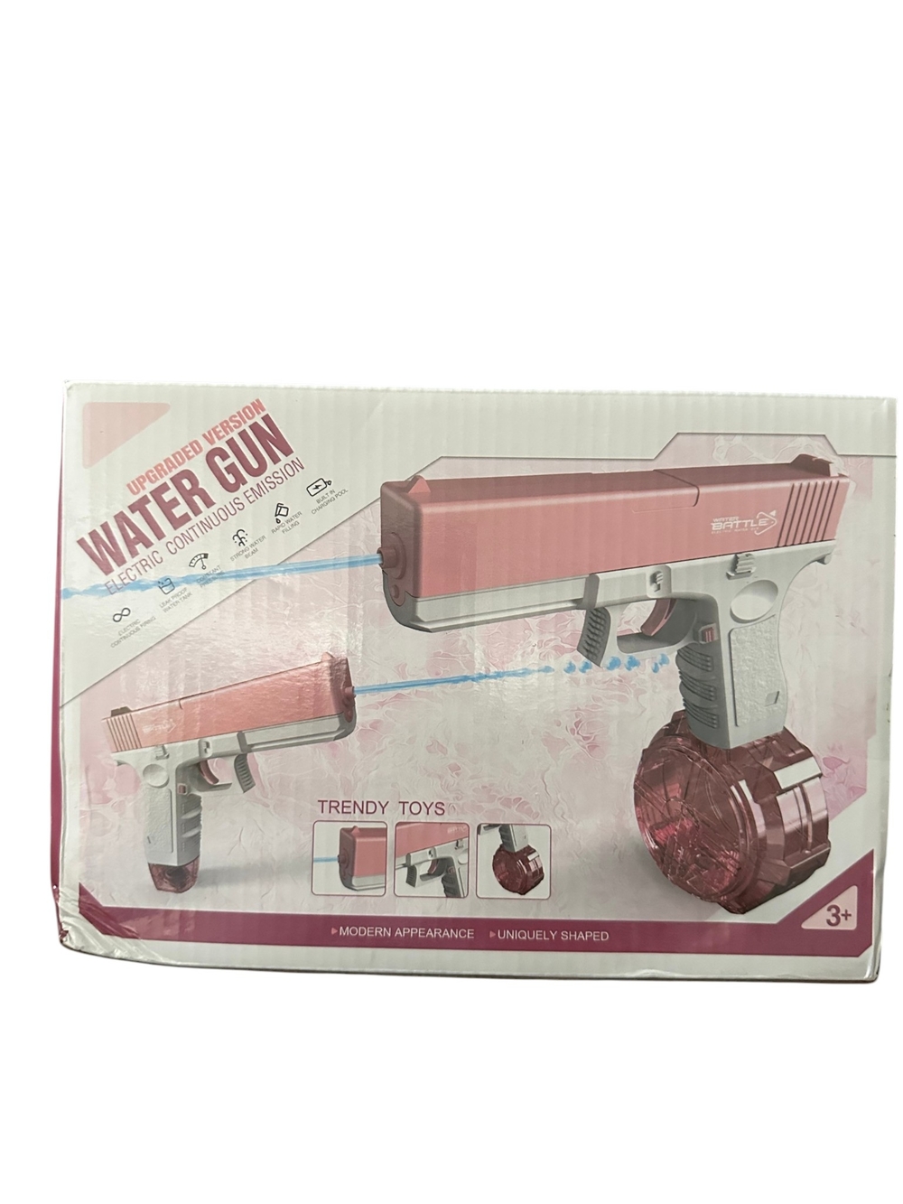 Pink and White Water Gun Toy